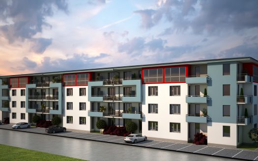 Garsoniera decomandata de lux 32,5 mp + terasa 5,9 mp – Central – Piata Cluj