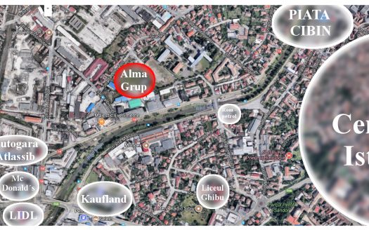Apartamente de vanzare Sibiu – 2 camere 37,3mp + terasă 5mp – Central – Piata Cluj