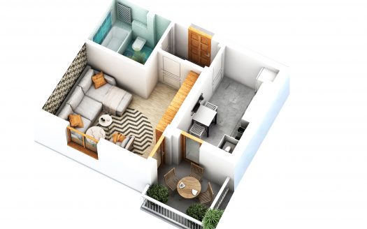 Garsoniere in Sibiu 27,1 mp + terasa 4,3 mp – Cartier Alma – Turnisor