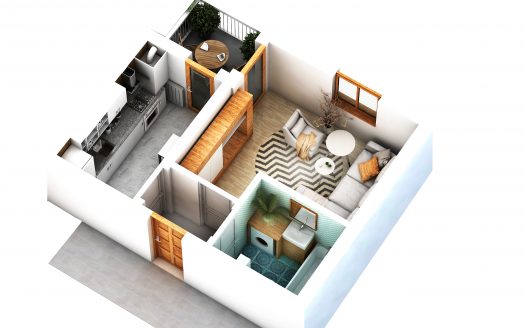 Garsoniere in Sibiu 27,1 mp + terasa 4,3 mp – Cartier Alma – Turnisor